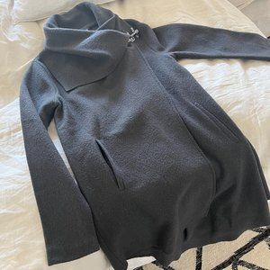 Garnet Hill Boiled Wood Asymmetrical Jacket